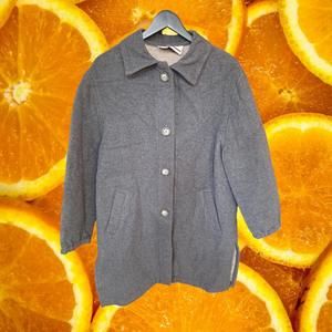 Vintage VTG NWT Mackintosh Alberto Long‎ Gray Coat Size 8